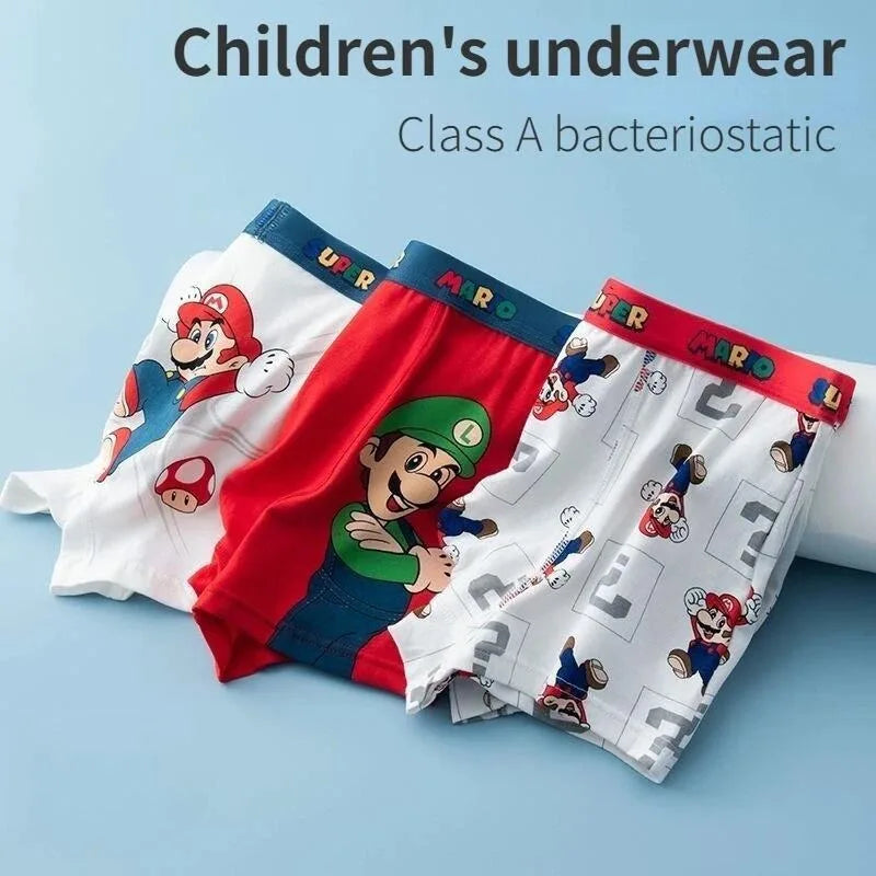 Set de 4 Boxers Mario pour Enfant
