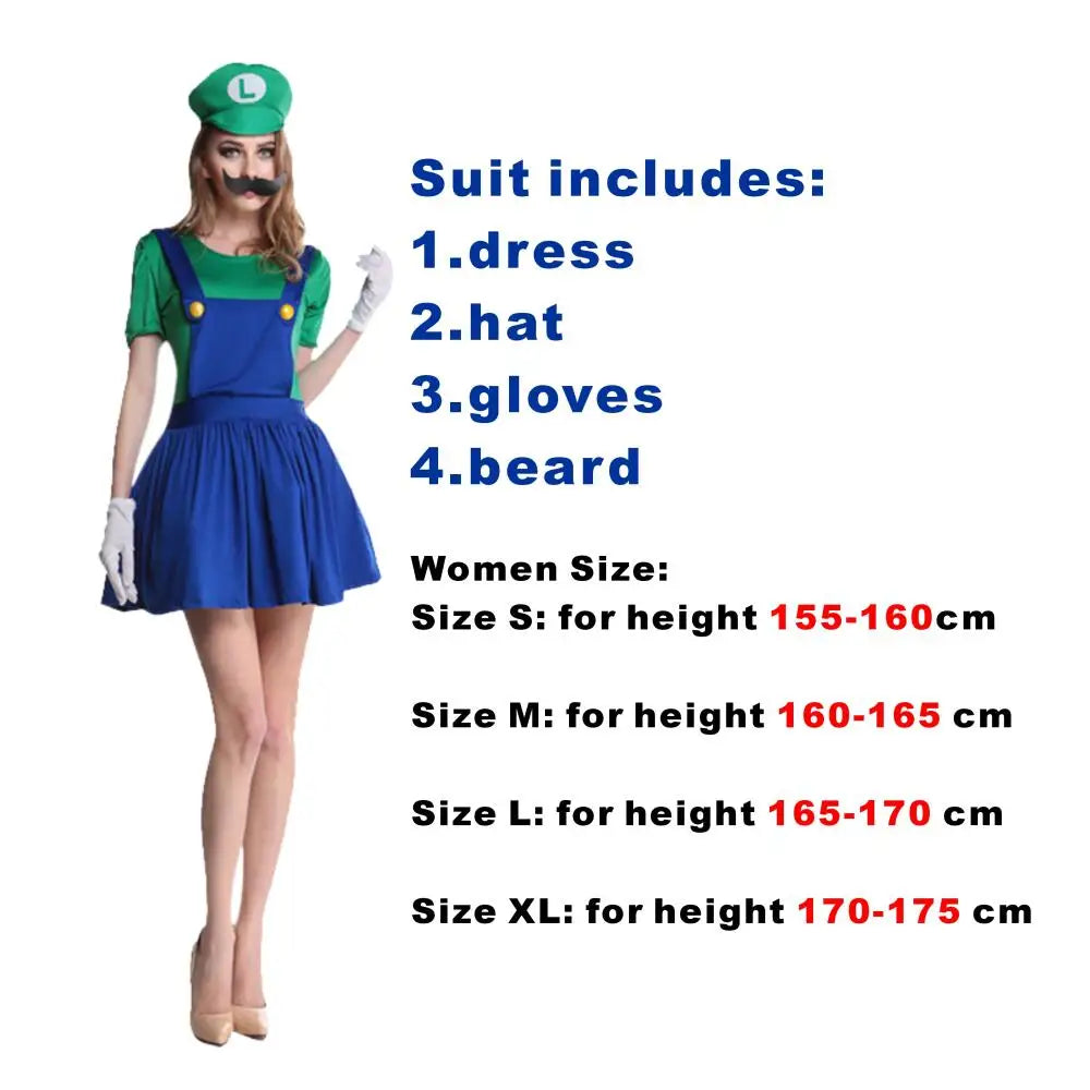 Déguisement Luigi pour Femme