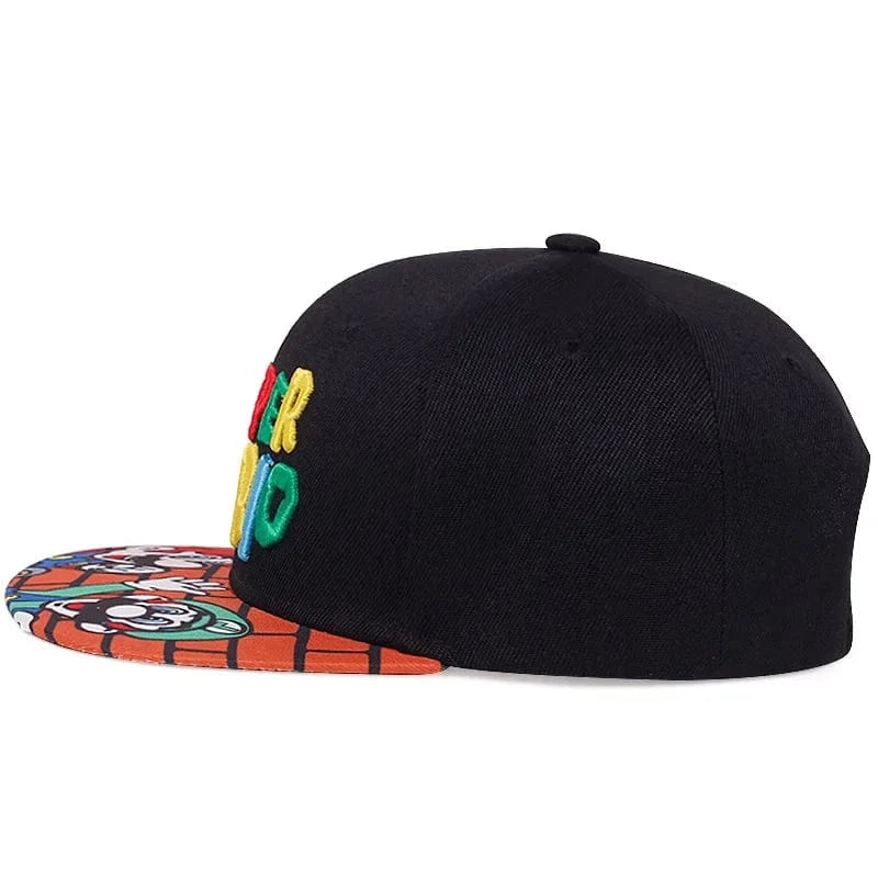 Casquette avec inscription "Super Mario"