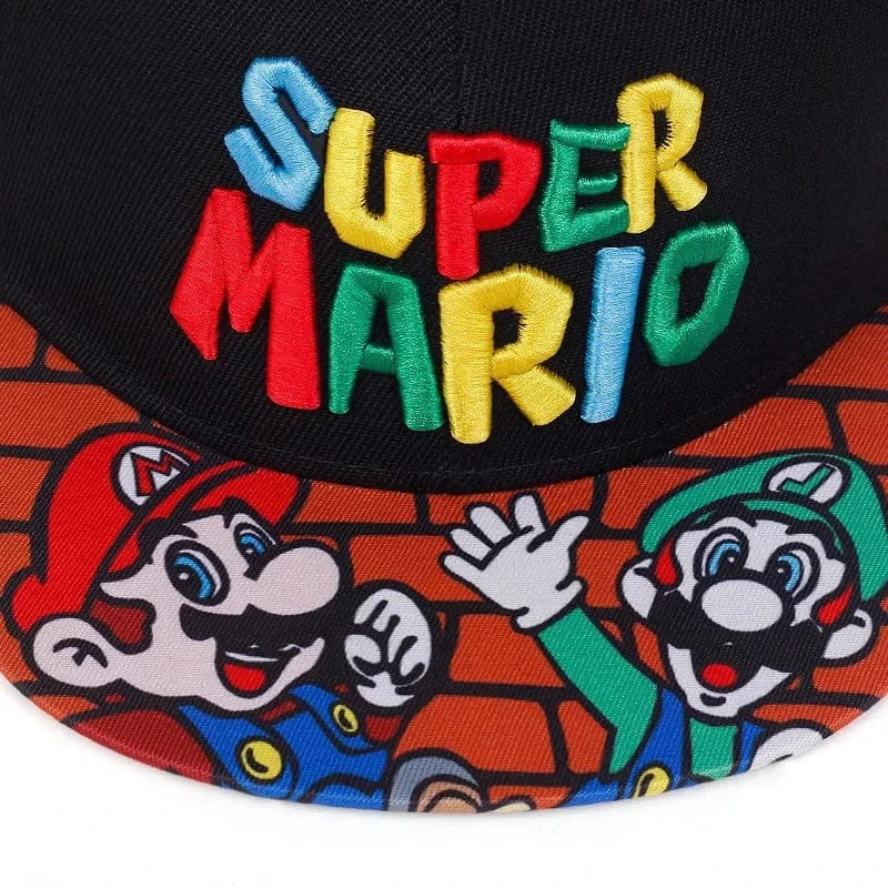 Casquette avec inscription "Super Mario"
