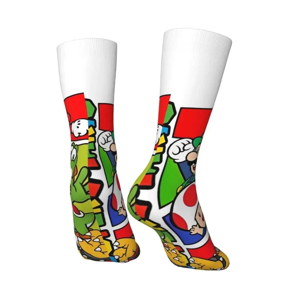 Chaussette Mario - Toad et Yoshi