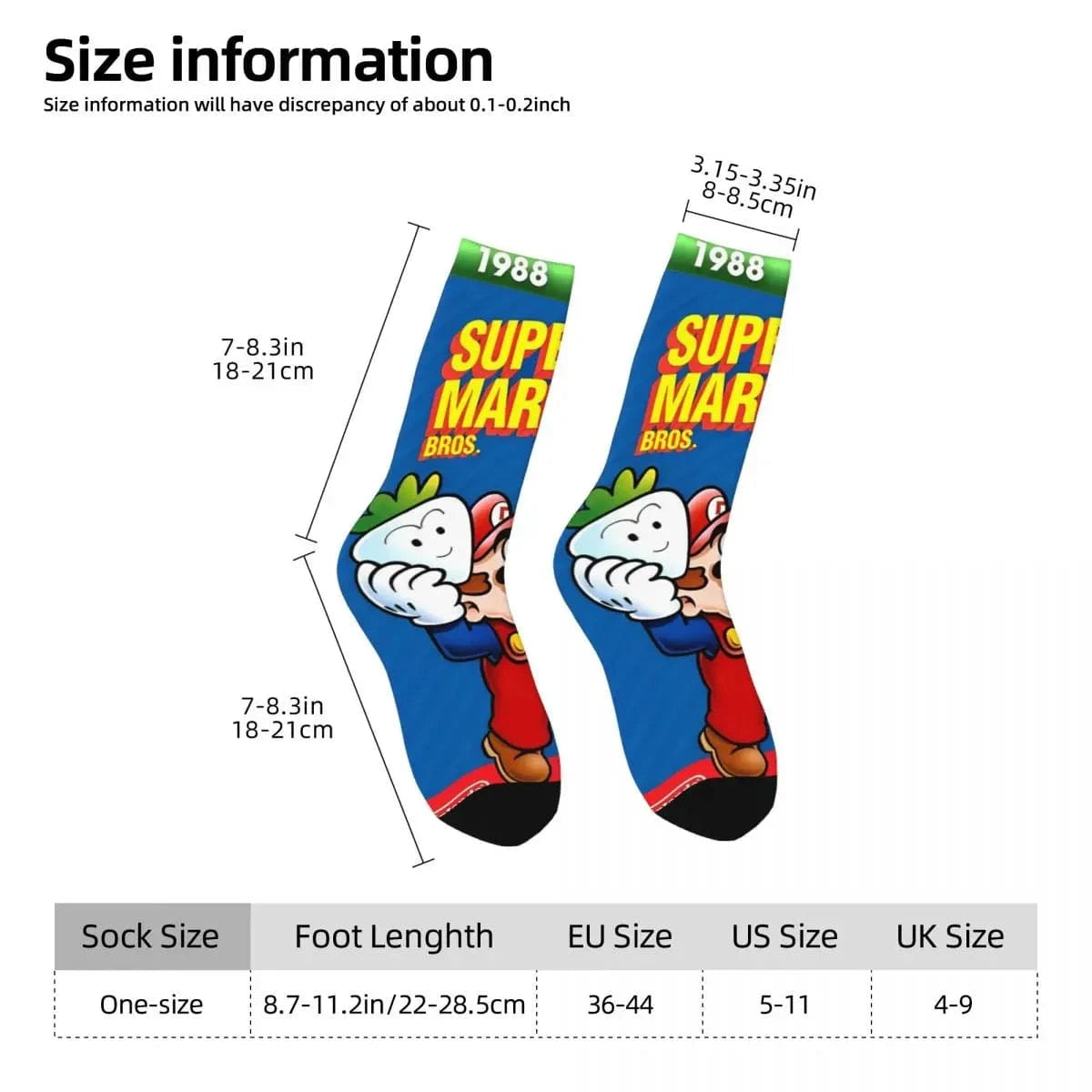 Chaussette Super Mario Bros 2