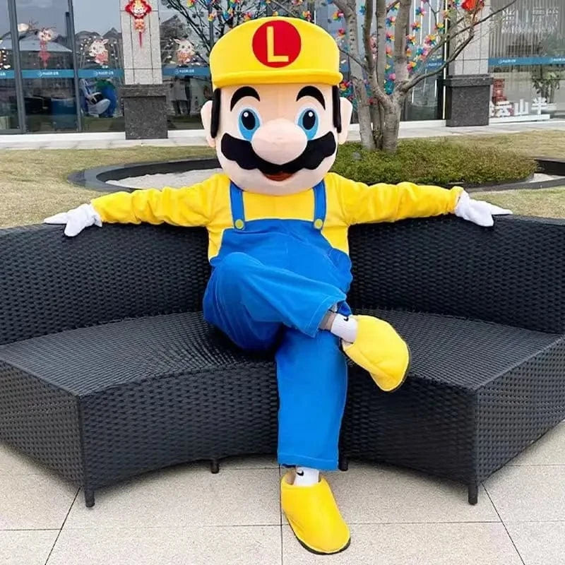 Cosplay Costume Mascotte Mario - Luigi en Jaune