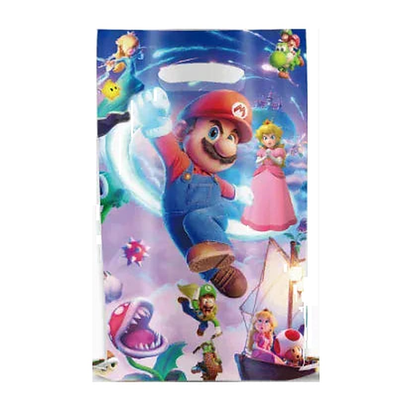 Décoration Anniversaire Mario - 10 Sacs Cadeaux