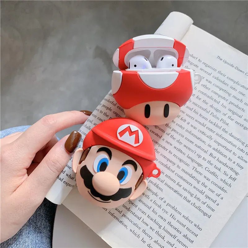 Étui AirPods Mario - Champignon 3D