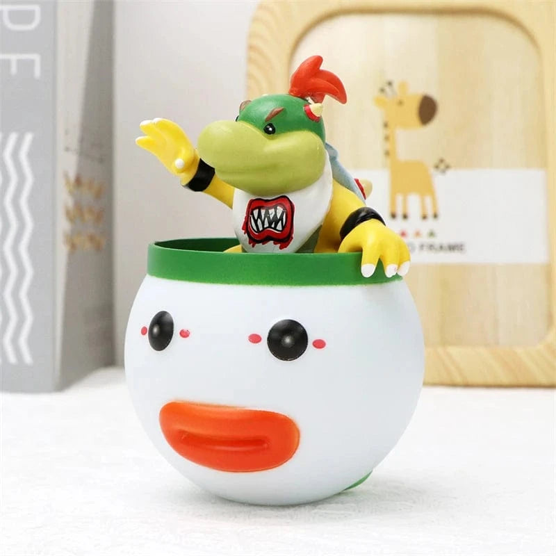Figurine Mario - Bowser Jr. dans sa Koopa Clown Car - 12cm