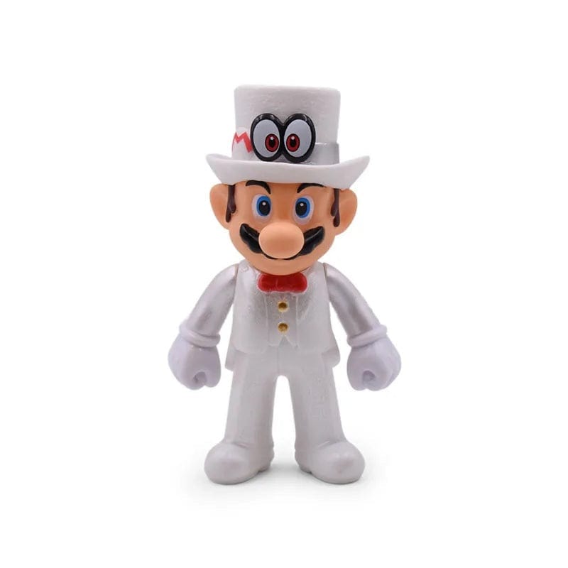 Figurine Mario Tenue de Mariage Blanche Odyssey - 13cm