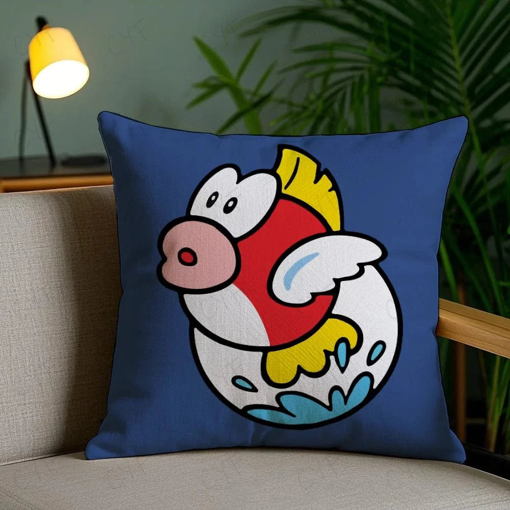 Housse de Coussin Mario - Poisson "Cheep Cheep"