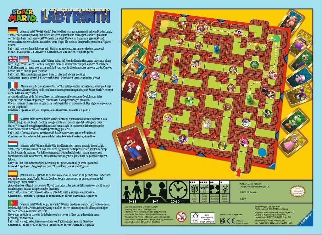 Jeu de Societe Super Mario - Labyrinth
