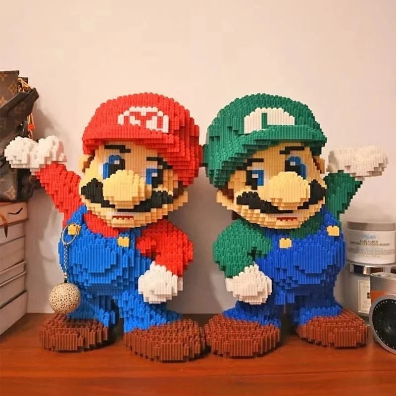 Lego Géant Mario - Luigi - 8550 Pièces - 35cm