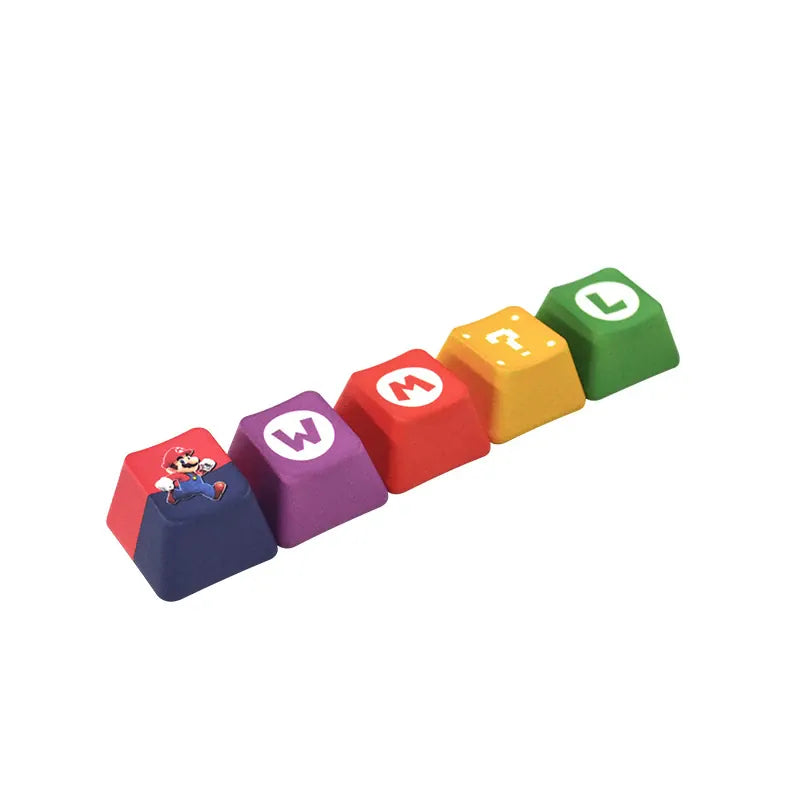 Lot de 5 Keycaps Mario - Touches de Clavier