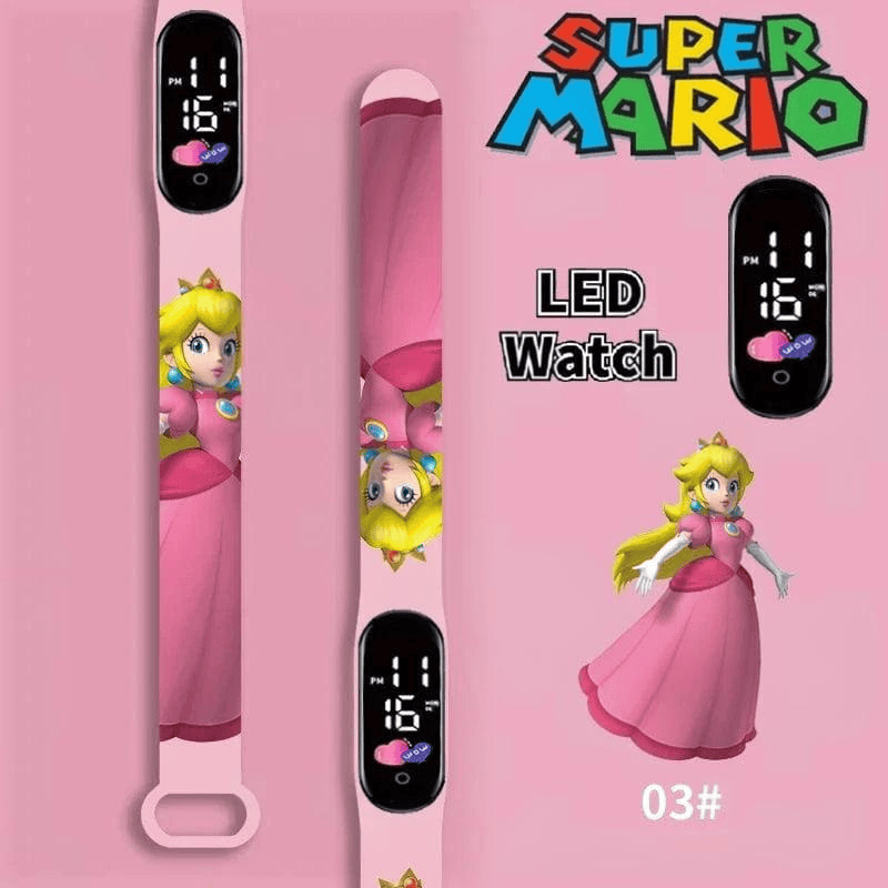 Montre Digitale Mario Rose - Princesse Peach