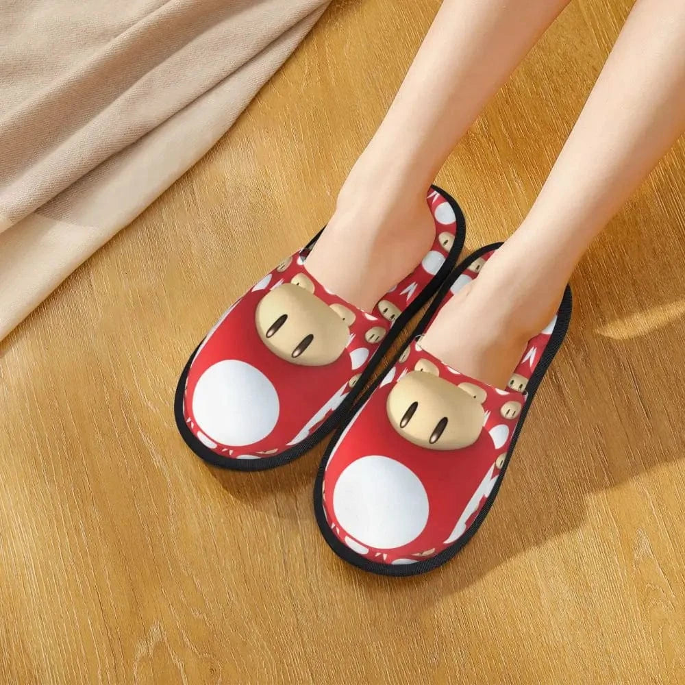 Pantoufle Mario - Super Champignon Rouge