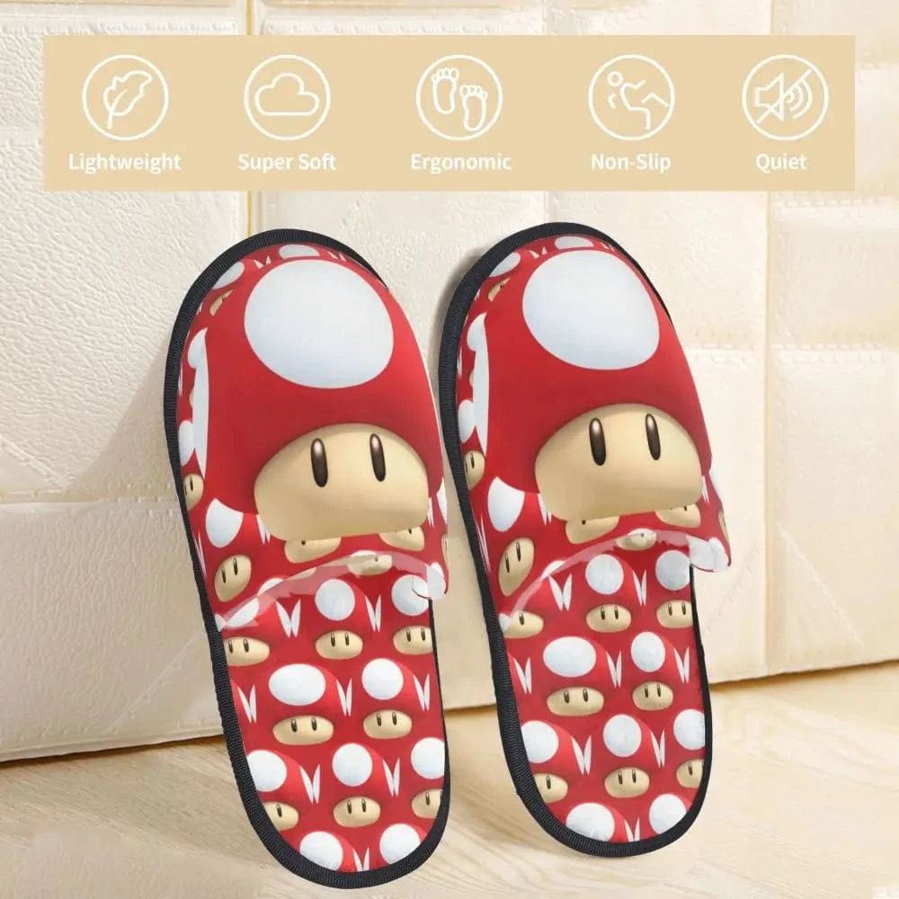 Pantoufle Mario - Super Champignon Rouge