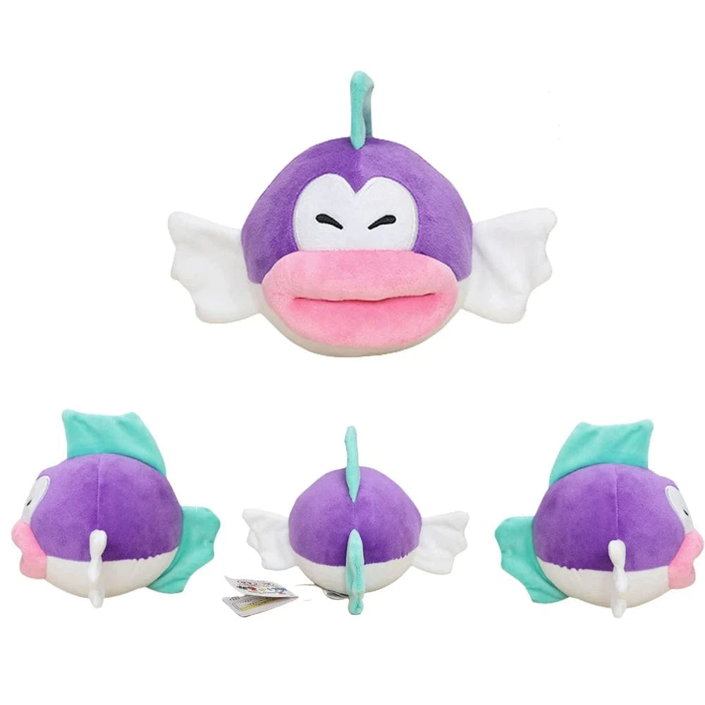 Peluche Mario - Poisson Violet "Cheep Chomp" - 14cm