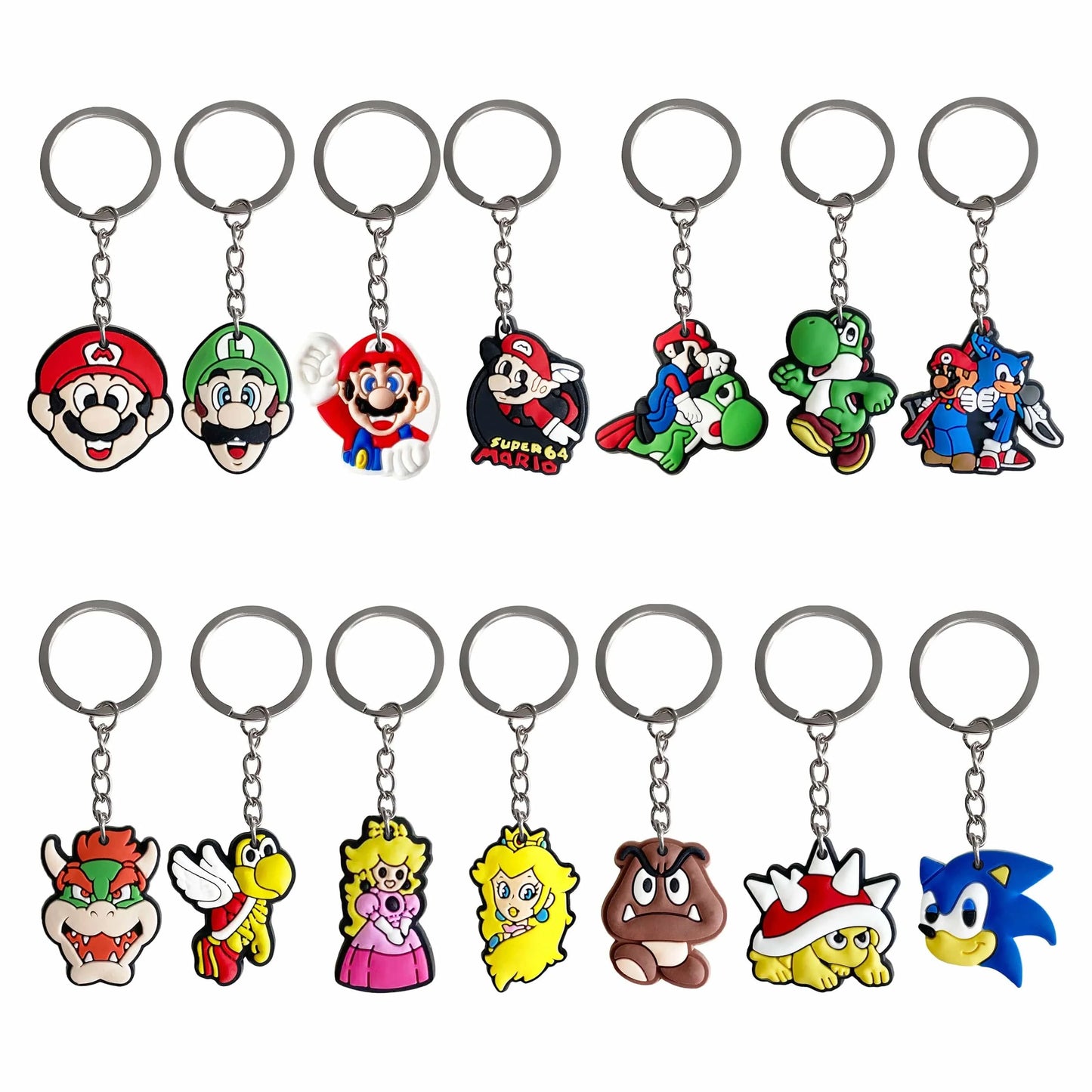Porte-Clé Mario - Princesse Peach