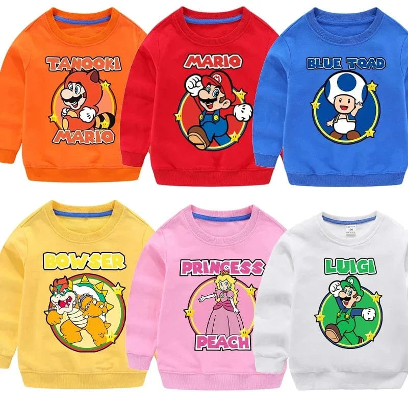 Mario Kids Sweater - Blue Toad - 2 colors