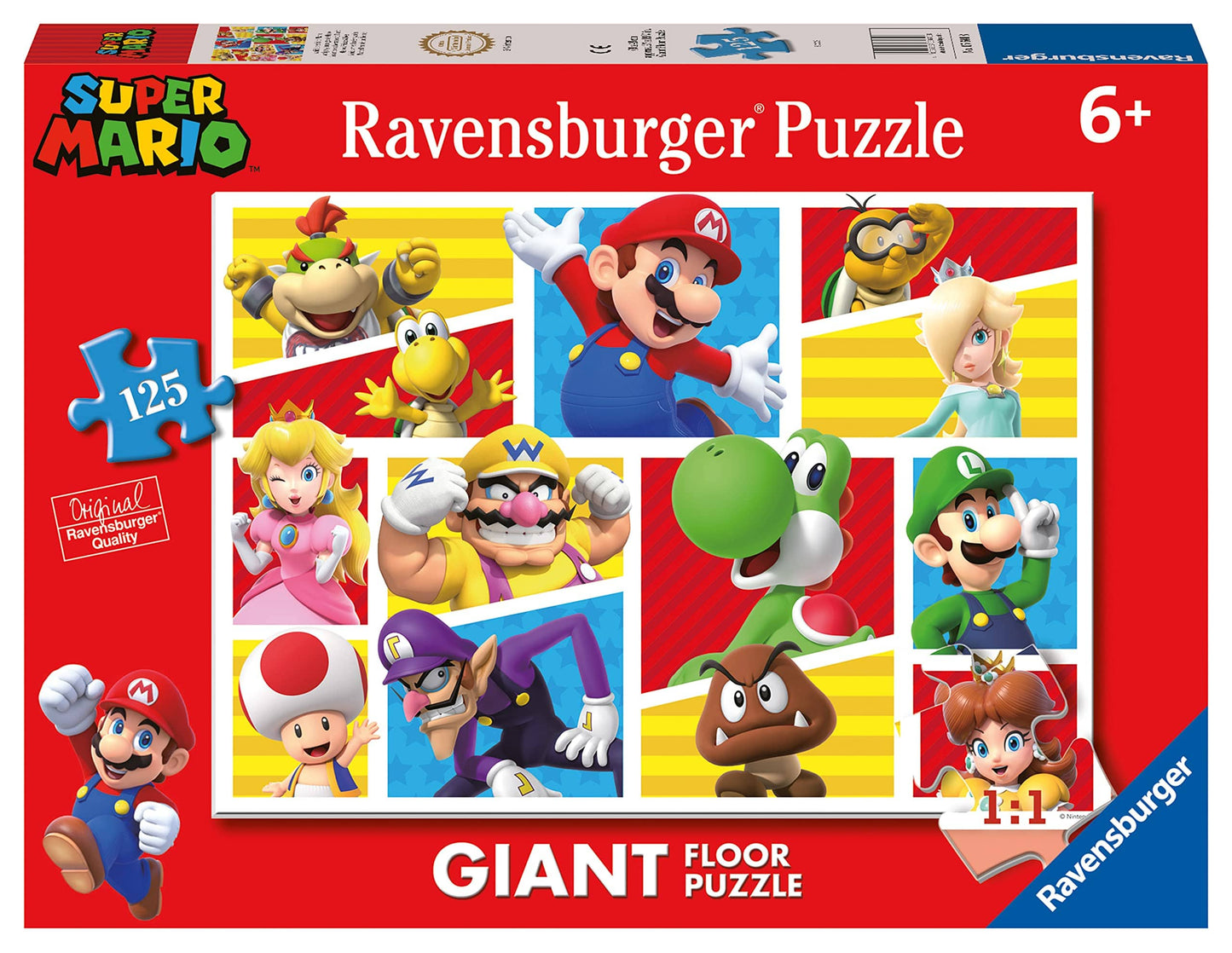 Puzzle de Sol Géant Super Mario - 125 Pièces