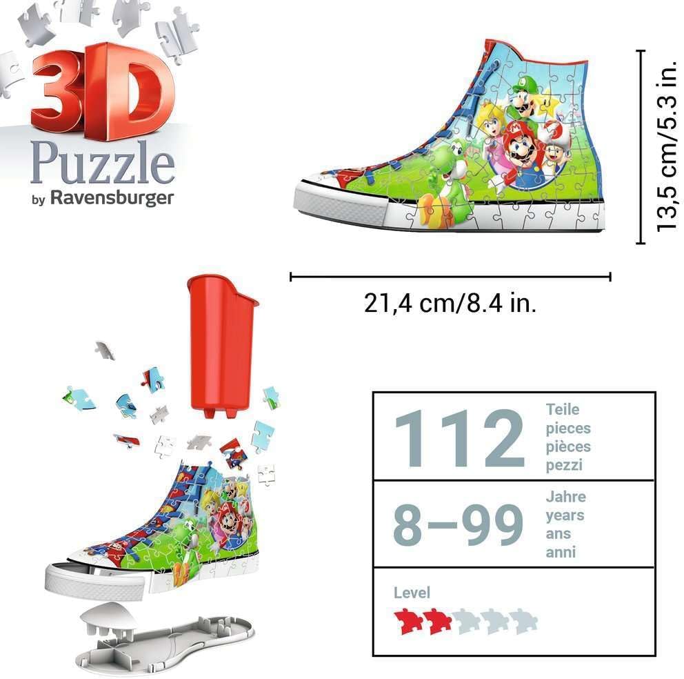 Puzzle Mario 3D - en Forme de Chaussure