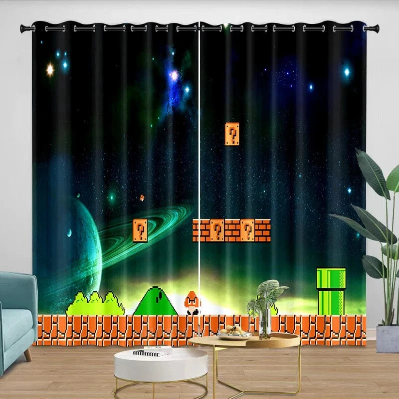 Rideau Jeu Mario Bros - Retro Gaming