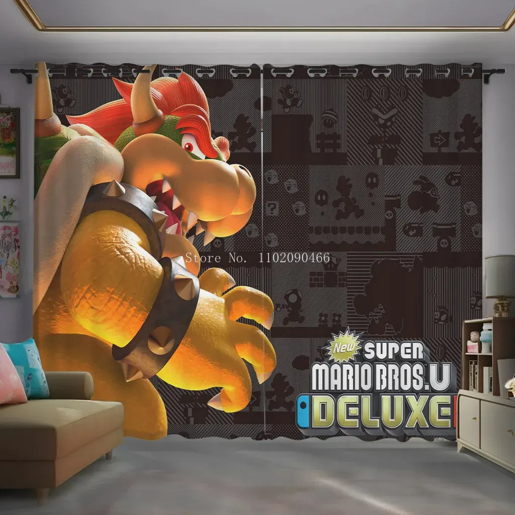 Rideau Mario - Bowser en Gros Plan