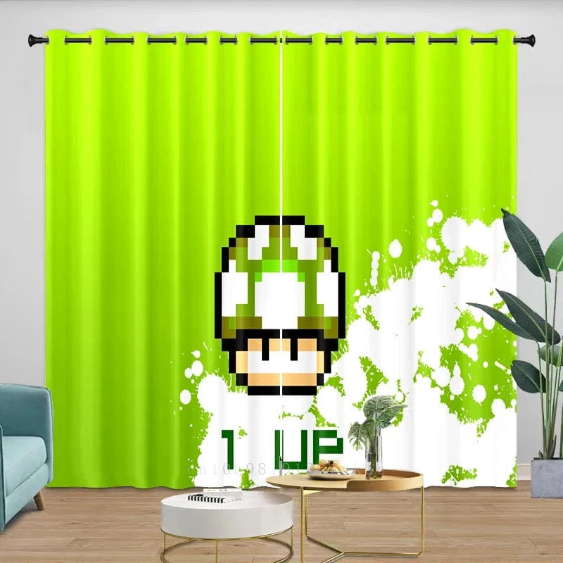 Rideau Mario - Champignon Vert 1-UP