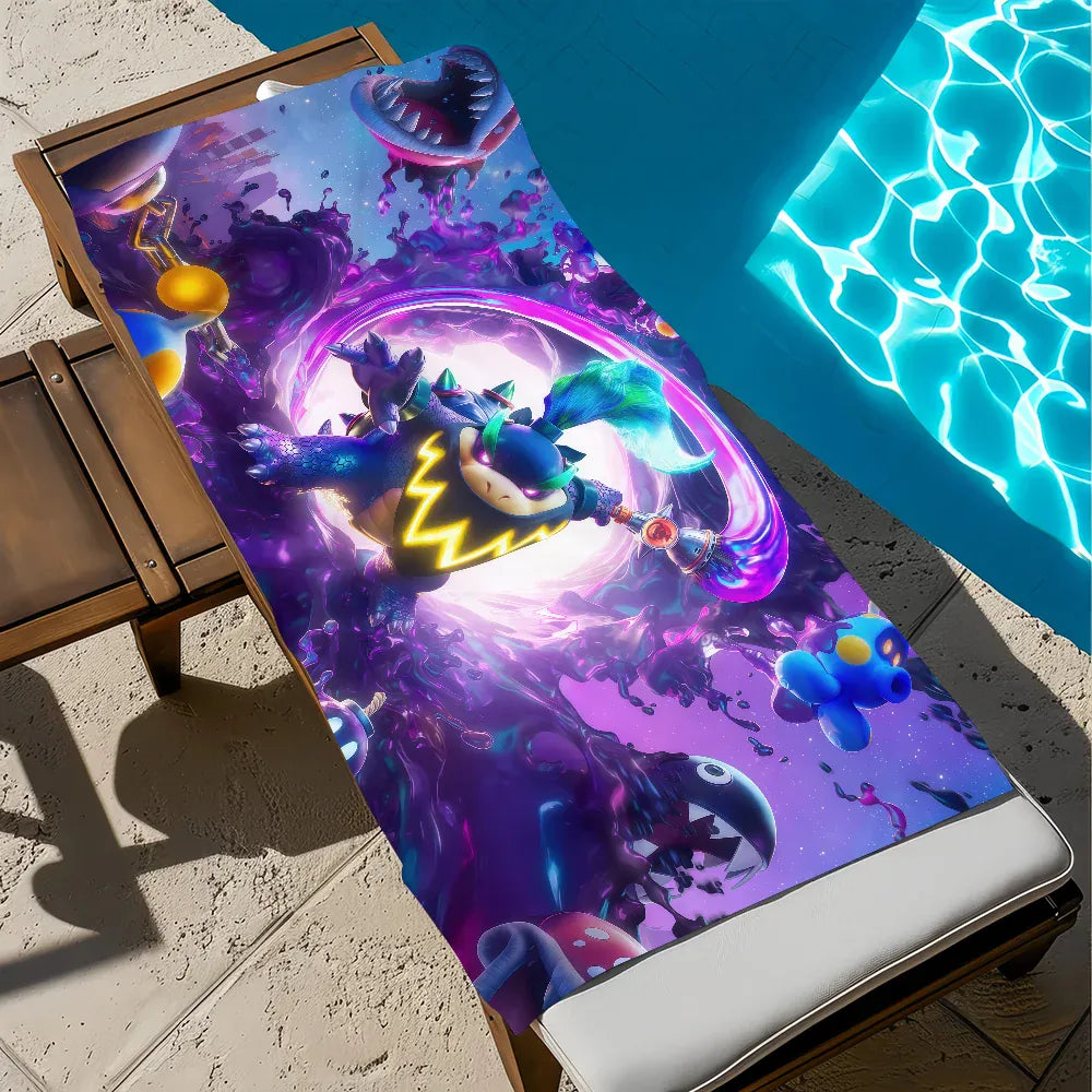 Serviette de Plage Mario - Bowser Enragé