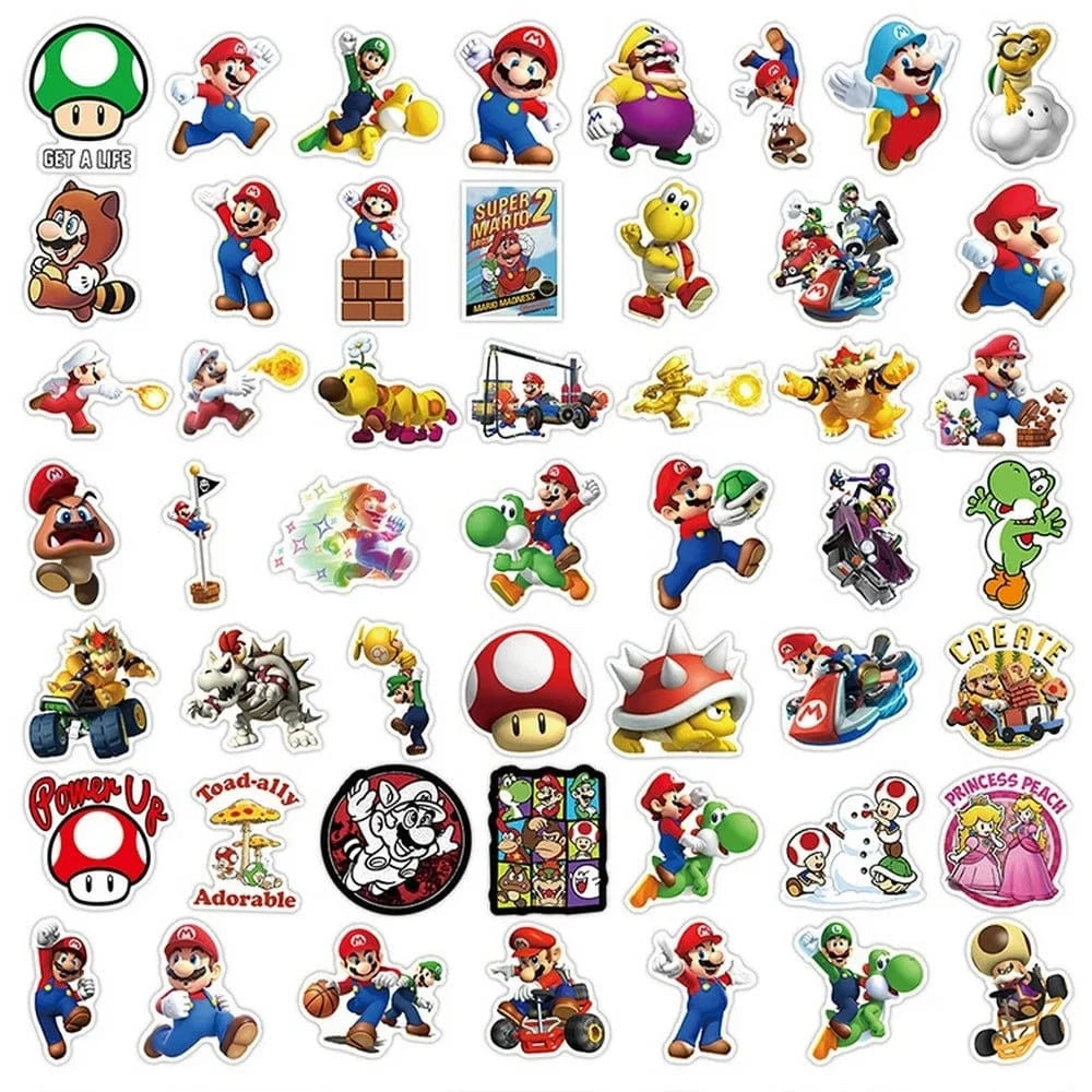Set de 100 Autocollants Mario