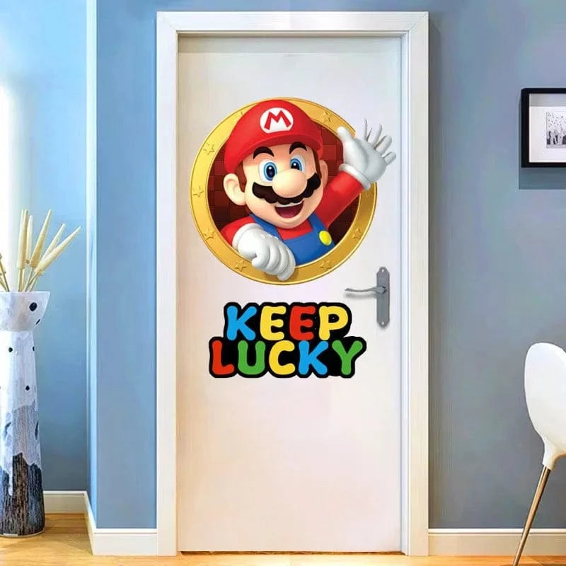 Sticker Mario pour Porte