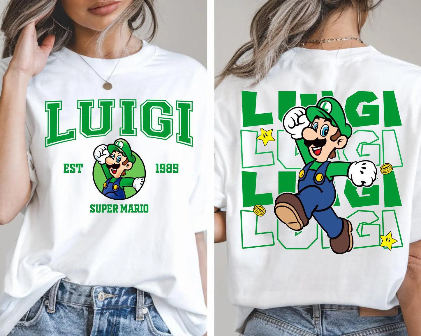 T-Shirt Mario - Luigi "EST 1985"