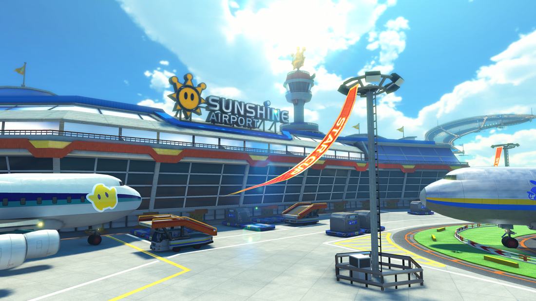Aéroport Azur, circuit de Mario Kart 8