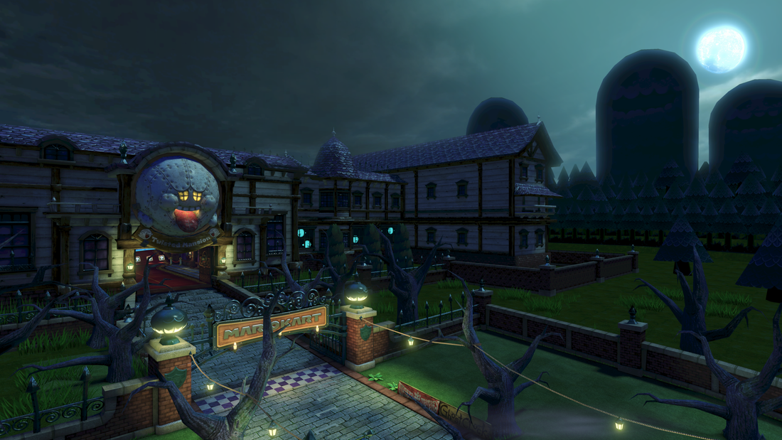 Manoir trempé, circuit de Mario Kart 8