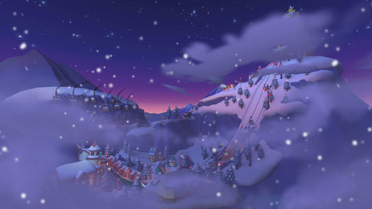 Mont festif, circuit de Mario Kart Tour