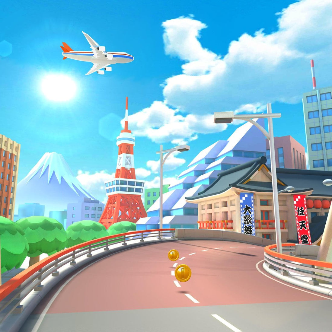 Traversée de Tokyo, circuit de Mario Kart Tour