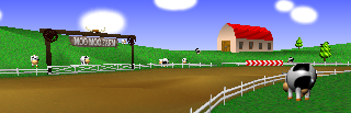 Ferme Meuh Meuh, circuit de Mario Kart 64