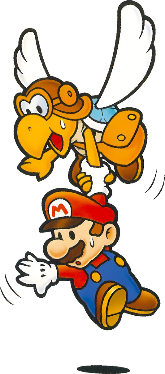 Parakarry, Koopa facteur ailé, volant au-dessus de Mario en papier