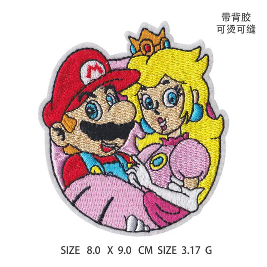 Écusson Mario - Mario et Peach