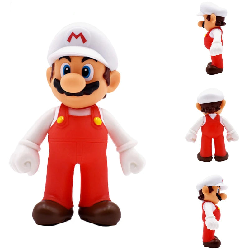 Figurine Mario Fleur de Feu - Fire Mario - 12cm