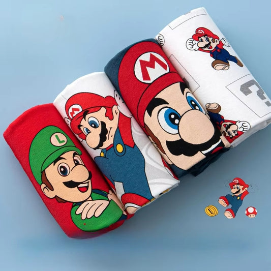 Set de 4 Boxers Mario pour Enfant