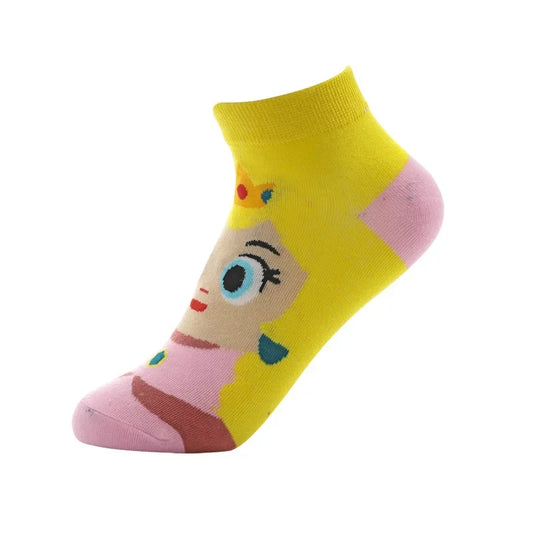 Chaussette Mario - Princesse Peach
