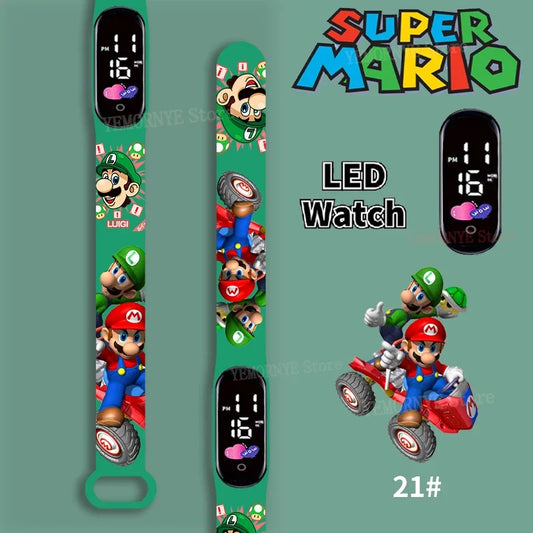 Montre Digitale Mario Kart - Mario et Luigi