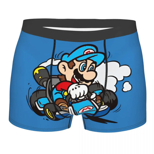 Boxer Mario Bleu en Karting