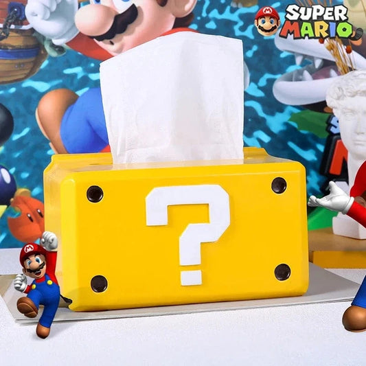 Boîte à Mouchoirs Mario - en Forme de Bloc Mystère