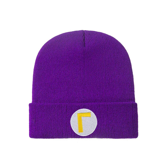 Bonnet Mario - Logo Waluigi