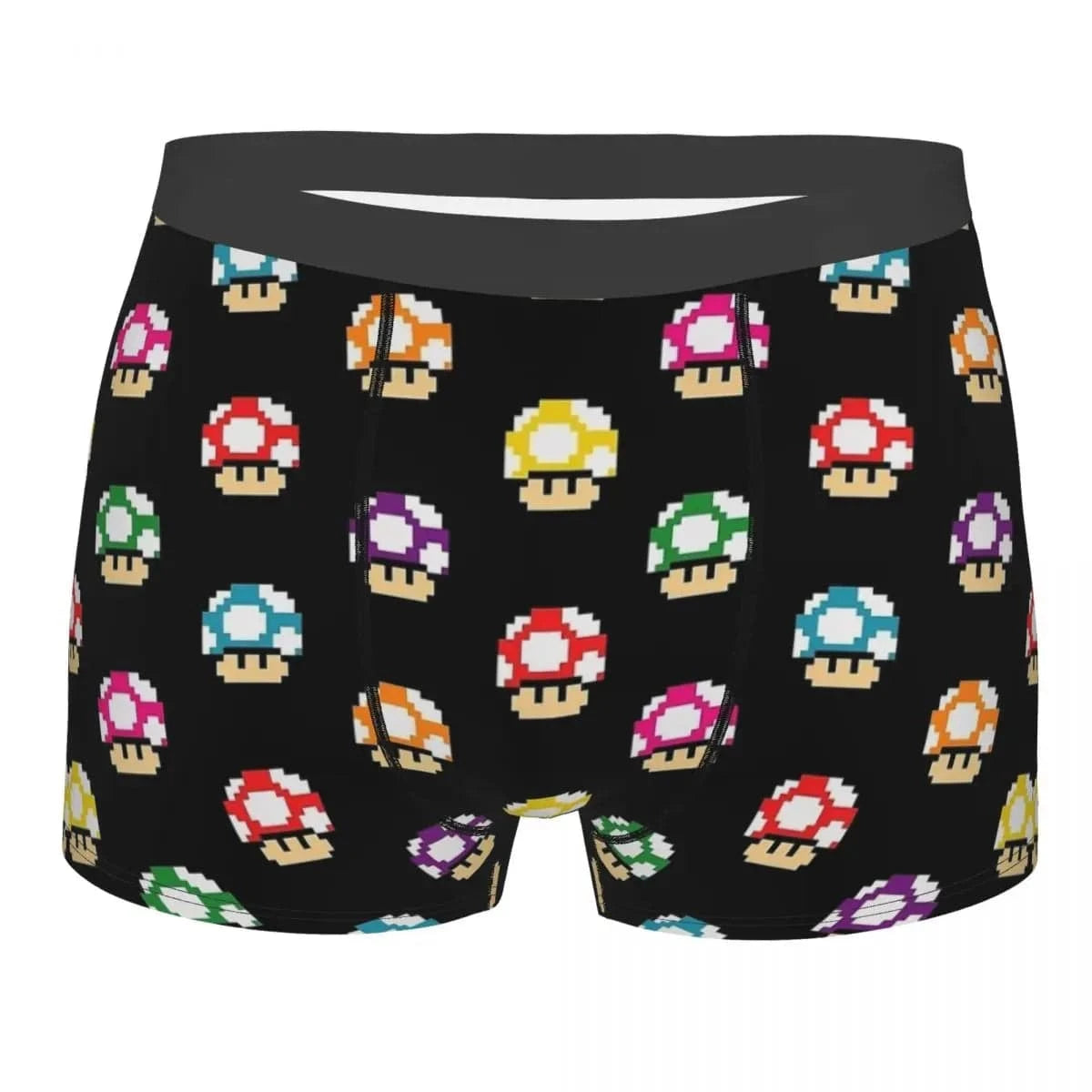 Boxer Mario - Champignons de Différentes Couleurs