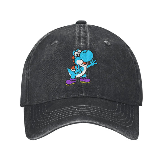 Casquette Mario - Yoshi Bleu