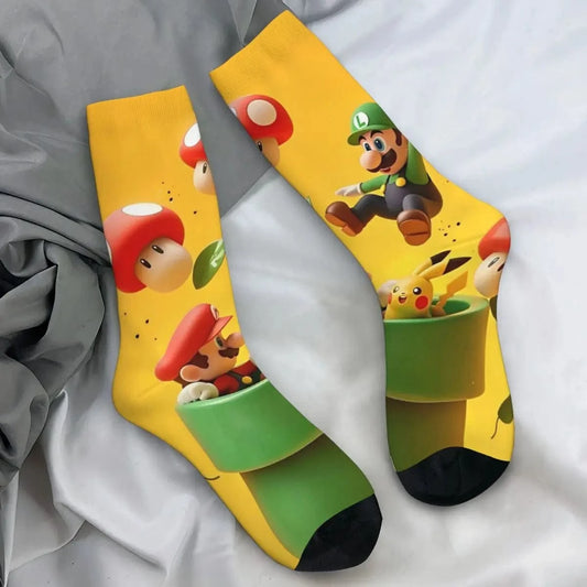Chausette Mario et Pikachu