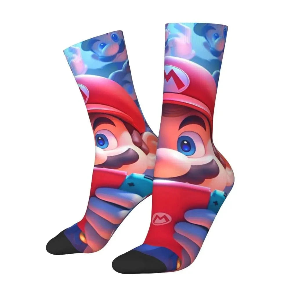 Chaussette Mario Joue à la Nintendo Switch