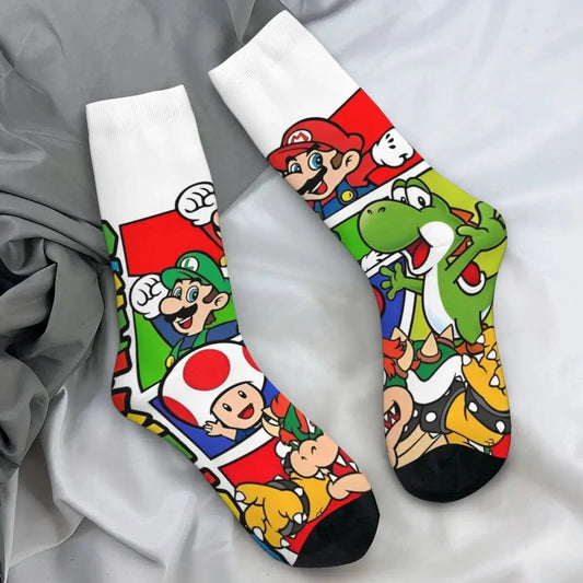 Chaussette Mario - Toad et Yoshi
