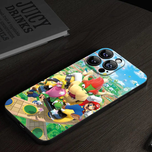 Coque iPhone Mario Kart - Toute la Grille de Départ